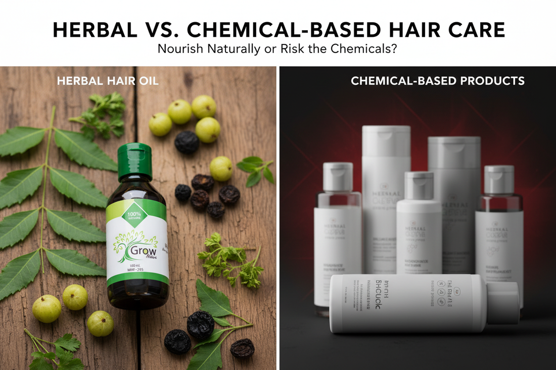 Benefits of Using Herbal Hair Oil vs Chemical-Based Products